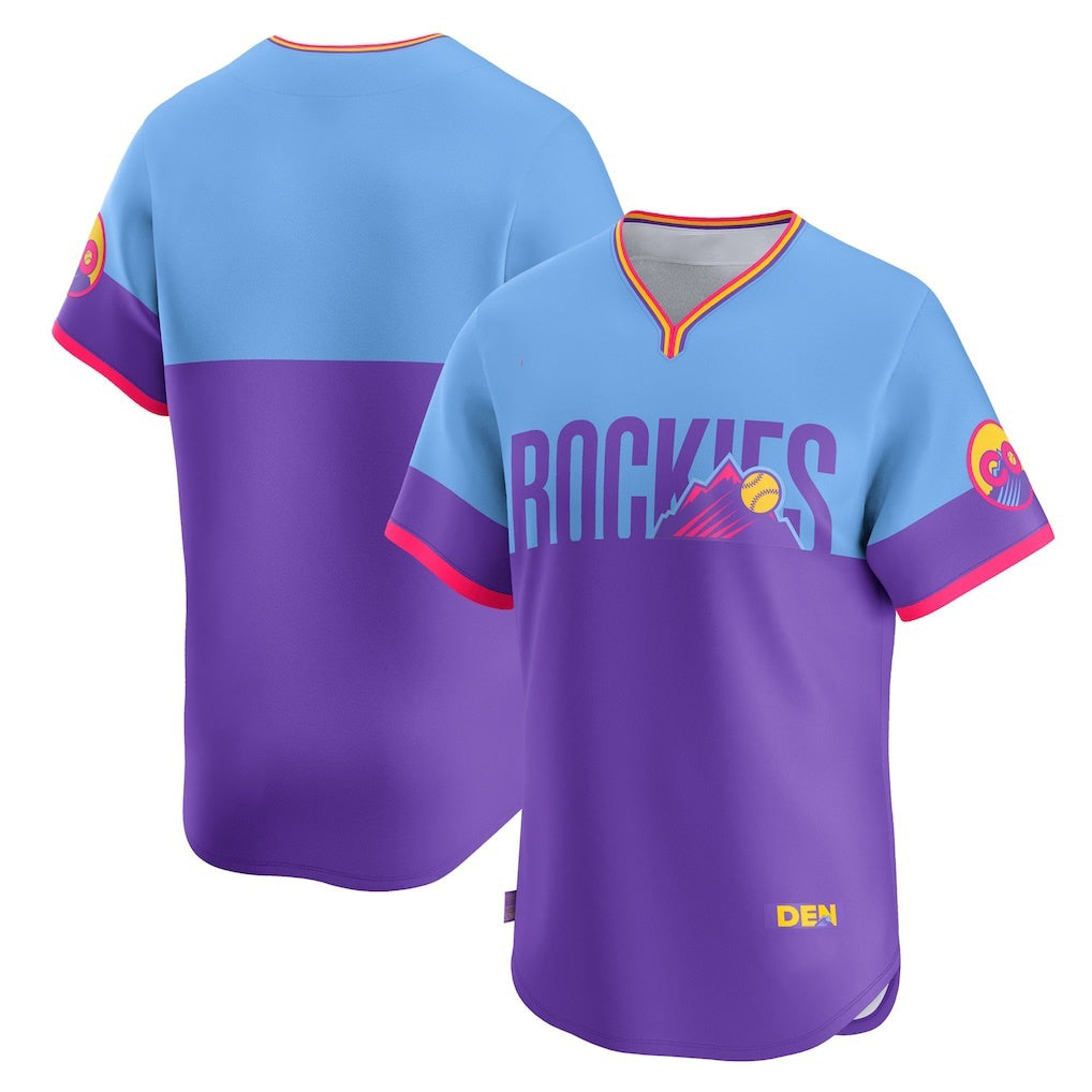 Colorado Rockies Purple-Light Blue MWATKINS 2025 City Connect Limited Jersey