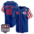 Custom Cincinnati Reds America 250 Edition Vapor Premier Limited Royal MWATKINS Stitched Jerseys