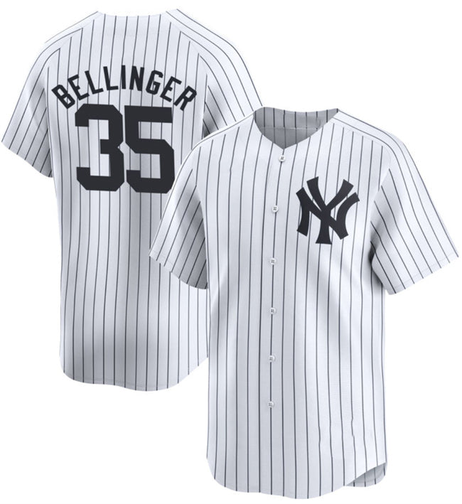 New York Yankees #35 Cody Bellinger White MWATKINS 2024 Home Limited With Name Stitched Jersey