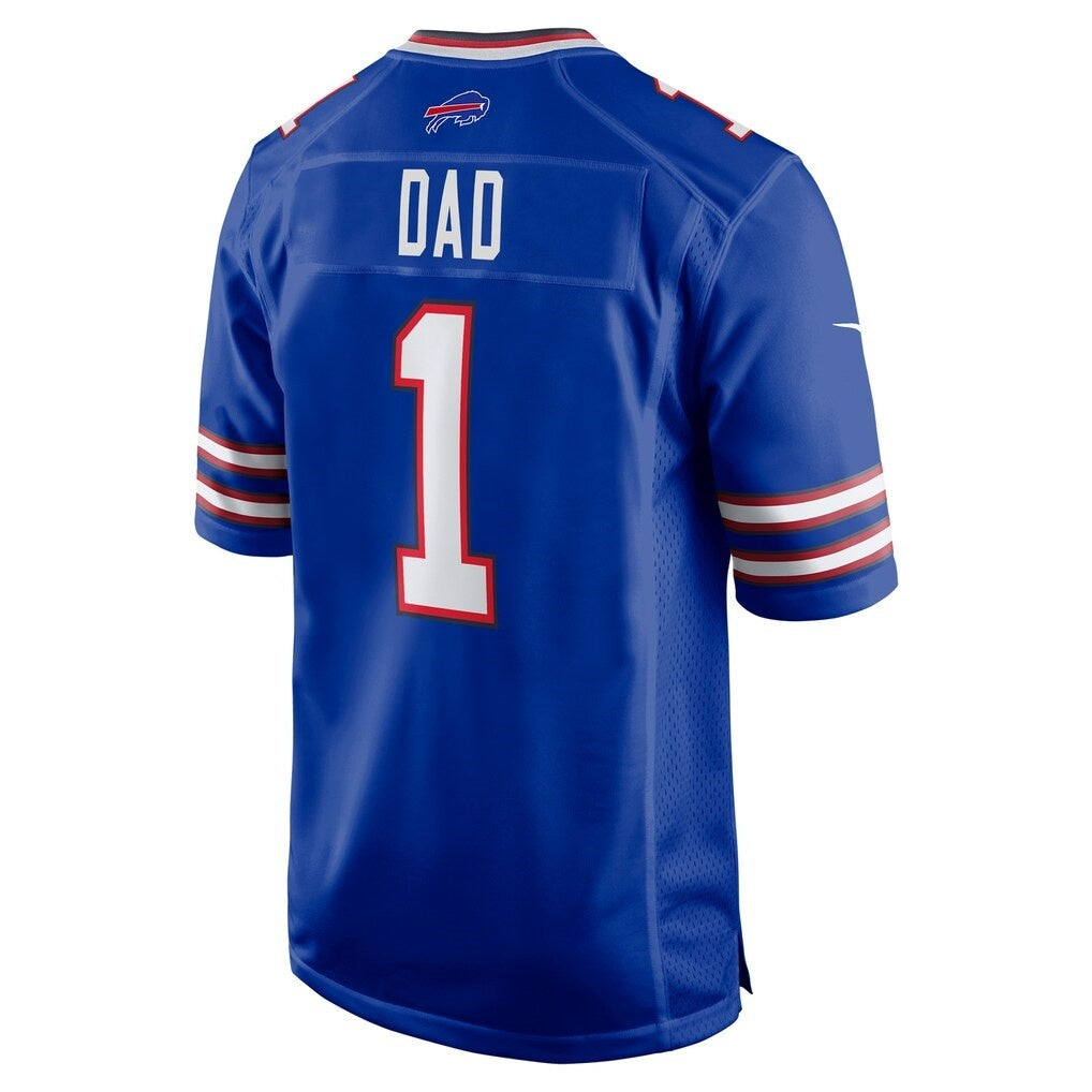 B.Bills Number #1 Dad Royal MWATKINS Game Jersey