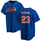 New York Mets #23 David Peterson Royal MWATKINS Cool Base Stitched Jersey