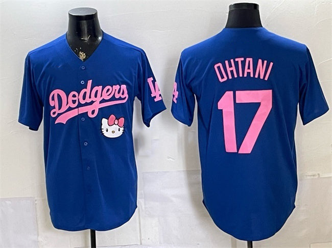 Los Angeles Dodgers #17 Shohei Ohtani Royal MWATKINS 2025 Hello Kitty Vapor Limited Stitched Jersey