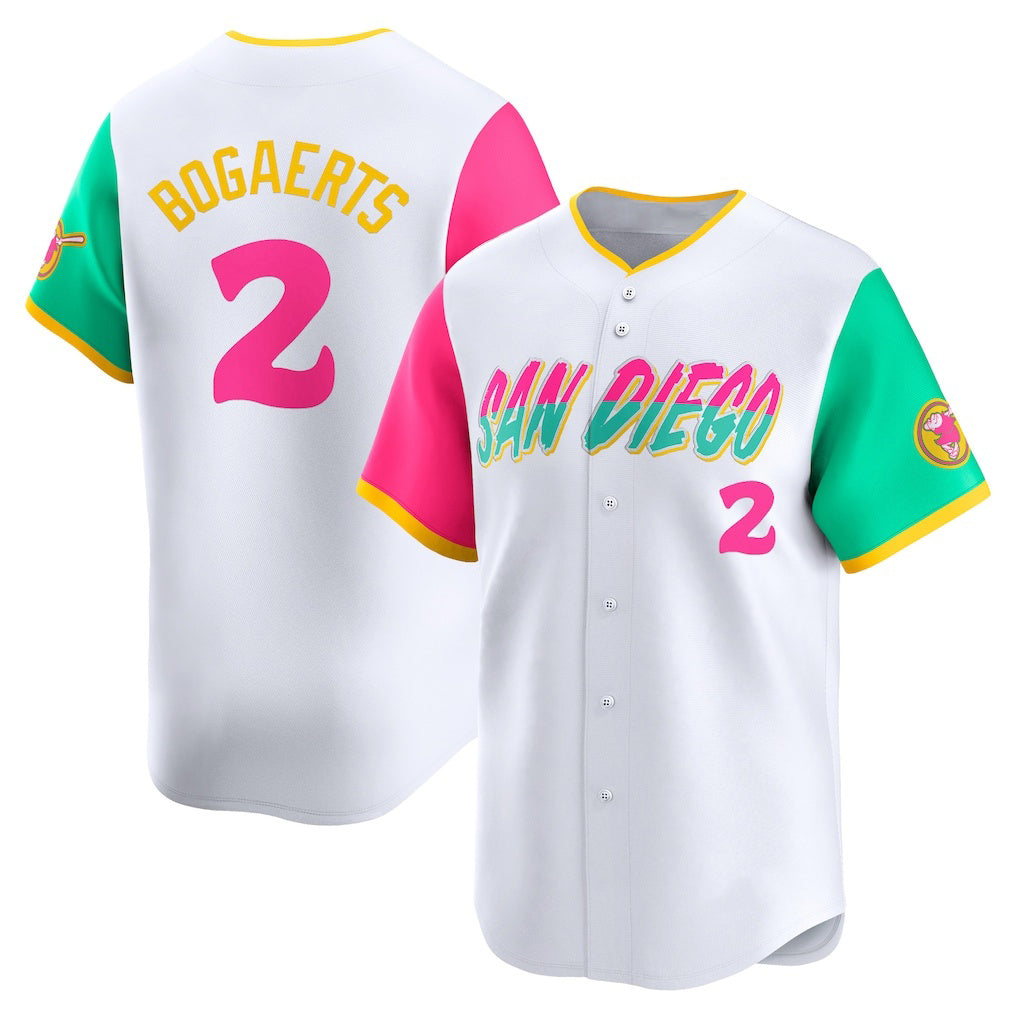San Diego Padres #2 Xander Bogaerts White MWATKINS City Connect Limited Player Jersey