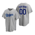 Custom Los Angeles Dodgers Gray MWATKINS Stitched Cool Base Jersey