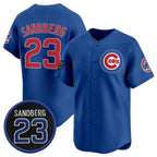 Chicago Cubs #23 Ryne Sandberg Royal MWATKINS 'Ryne Sandberg Tribute' Vapor Limited V2 Stitched Jersey