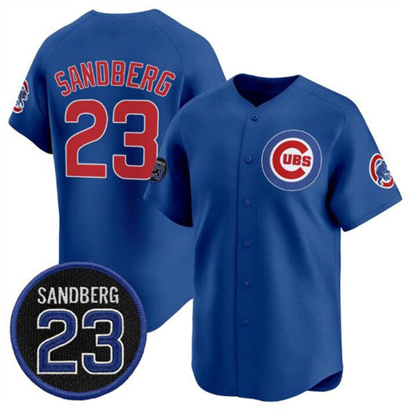 Chicago Cubs #23 Ryne Sandberg Royal MWATKINS 'Ryne Sandberg Tribute' Vapor Limited V2 Stitched Jersey
