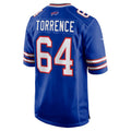 B.Bills #64 O'Cyrus Torrence Royal MWATKINS Home Game Jersey