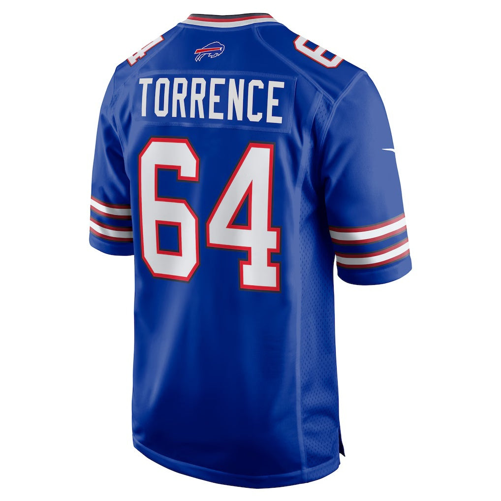 B.Bills #64 O'Cyrus Torrence Royal MWATKINS Home Game Jersey