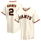 San Francisco Giants #2 Willy Adames MWATKINS Cream Home Replica Jersey