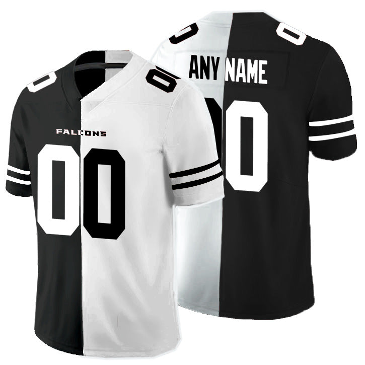 Custom A.Falcons Black And White MWATKINS Split Vapor Untouchable Limited Jersey