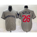 Minnesota Twins #26 Max Kepler Gray MWATKINS Cool Base Stitched Jersey