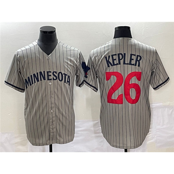 Minnesota Twins #26 Max Kepler Gray MWATKINS Cool Base Stitched Jersey