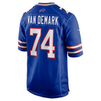 B.Bills #74 Ryan Van Demark Royal MWATKINS Game Player Jersey