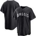 Los Angeles Angels Blank Black MWATKINS Lights Out Limited Stitched Jersey