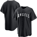 Los Angeles Angels Blank Black MWATKINS Lights Out Limited Stitched Jersey