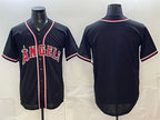 Los Angeles Angels Blank 2026 Fashion Replica Black MWATKINS Out Stitched Jersey