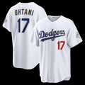 Los Angeles Dodgers #17 Shohei Ohtani White MWATKINS 2026 Gold Collection Stadium Jersey