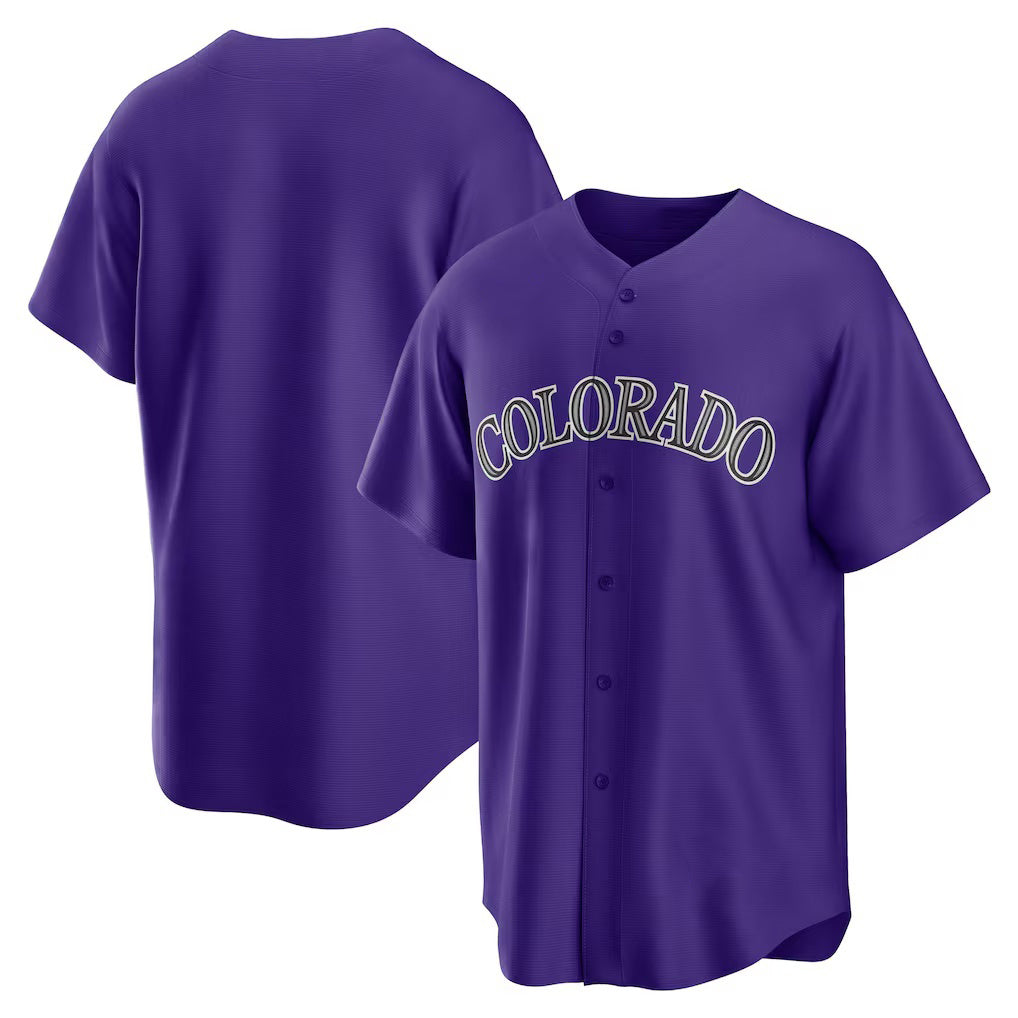 Colorado Rockies Purple MWATKINS Alternate Replica Team Jersey