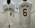 Pittsburgh Pirates #6 Konnor Griffin White MWATKINS Limited Jersey