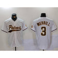 San Diego Padres #3 Jackson Merrill White MWATKINS 2023 Cool Base Stitched Jersey 2