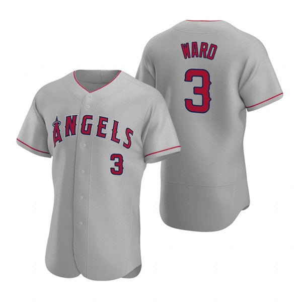 Los Angeles Angels #3 Waylor Ward Grey MWATKINS Flex Base Stitched Jersey