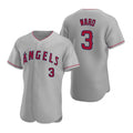 Los Angeles Angels #3 Waylor Ward Grey MWATKINS Flex Base Stitched Jersey