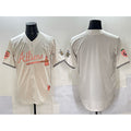 Atlanta Braves Blank Cream MWATKINS 2024 Atliens & Peach With Outkast Patch Vapor Limited Stitched Jersey