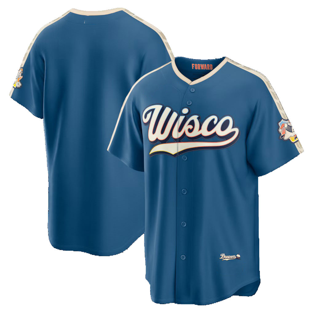 Milwaukee Brewers Mineral Blue MWATKINS 2026 City Connect Stadium Jersey