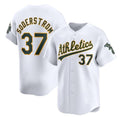 Oakland Athletics #37 Tyler Soderstrom White MWATKINS Home Limited Stitched Jersey