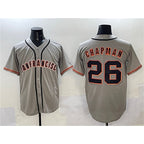 San Francisco Giants #26 Matt Chapman Gray MWATKINS  Cool Base Stitched Jersey 2
