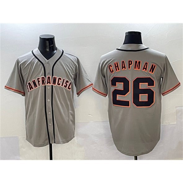 San Francisco Giants #26 Matt Chapman Gray MWATKINS  Cool Base Stitched Jersey 2