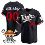Custom Minnesota Twins x One Piece Navy MWATKINS Vapor Premier Limited Jersey - Stitched