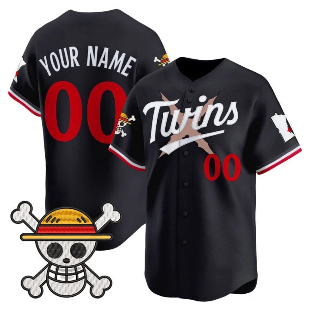 Custom Minnesota Twins x One Piece Navy MWATKINS Vapor Premier Limited Jersey - Stitched