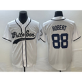 Chicago White Sox #88 Luis Robert White MWATKINS Cool Base Stitched Jersey 2