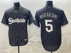 Chicago White Sox #5 Munetaka Murakami Black MWATKINS 2021 City Connect Cool Base Stitched Jersey