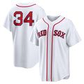 Boston Red Sox #34 David Ortiz White MWATKINS Home Replica Jersey