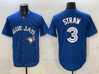 Toronto Blue Jays #3 Myles Straw Royal MWATKINS Stitched Jersey