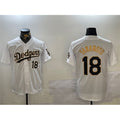 Los Angeles Dodgers #18 Yoshinobu Yamamoto White Gold MWATKINS Home Limited Stitched Jersey 2