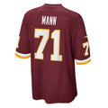 W.Football Team #71 Charles Mann Burgundy MWATKINS Retired Player Jersey