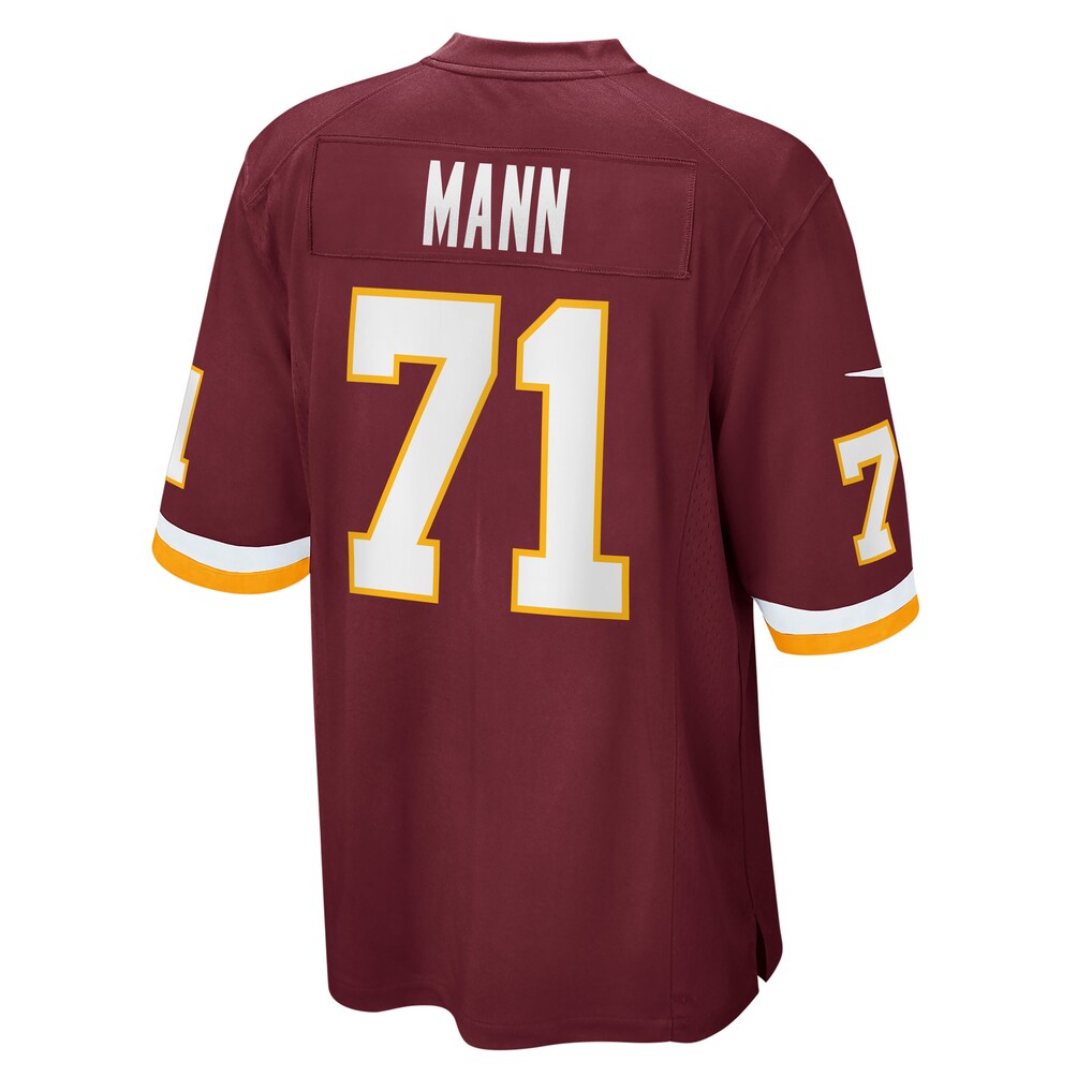 W.Football Team #71 Charles Mann Burgundy MWATKINS Retired Player Jersey