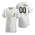Custom Detroit Tigers White MWATKINS Stitched Flex Base Golden Edition Jersey