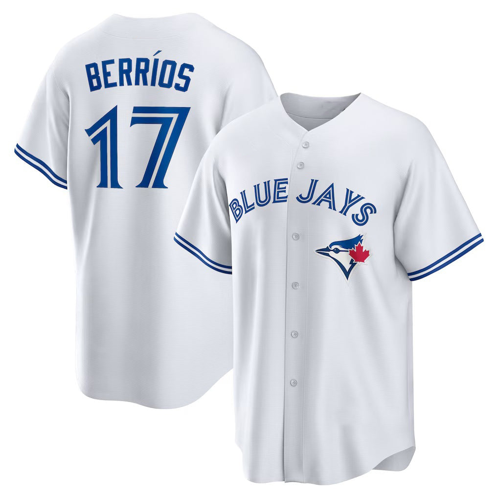 Toronto Blue Jays #17 Jose Berrios White MWATKINS Home Replica Jersey