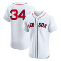 Boston Red Sox #34 David Ortiz White MWATKINS Home Elite Jersey