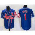 St. Louis Cardinals #1 Ozzie Smith Royal MWATKINS Independence Day Vapor Premier Limited Stitched Jersey