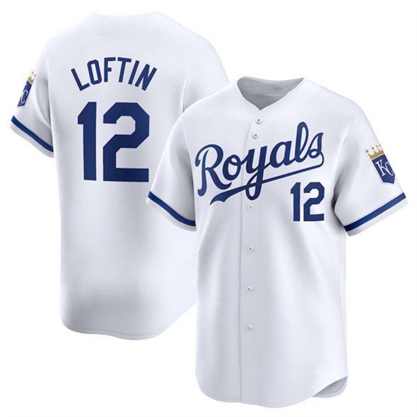 Kansas City Royals #12 Nick Loftin White MWATKINS 2024 Home Limited Stitched Jersey