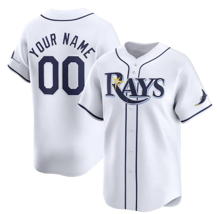 Custom Tampa Bay Rays Active Player White MWATKINS Home Limited Stitched Jersey