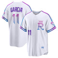 Kansas City Royals #11 Maikel Garcia White MWATKINS 2026 City Connect Stadium Jersey