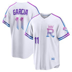 Kansas City Royals #11 Maikel Garcia White MWATKINS 2026 City Connect Stadium Jersey