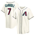 Arizona Diamondbacks #7 Corbin Carroll Cream MWATKINS Home Replica Jersey