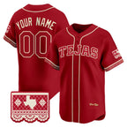 Custom Texas Rangers 2026 City Connect Stadium Red MWATKINS Stitched Jersey